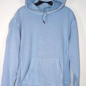 J. Crew Men's Baby Blue French Terry Cotton Hoodie Medium.